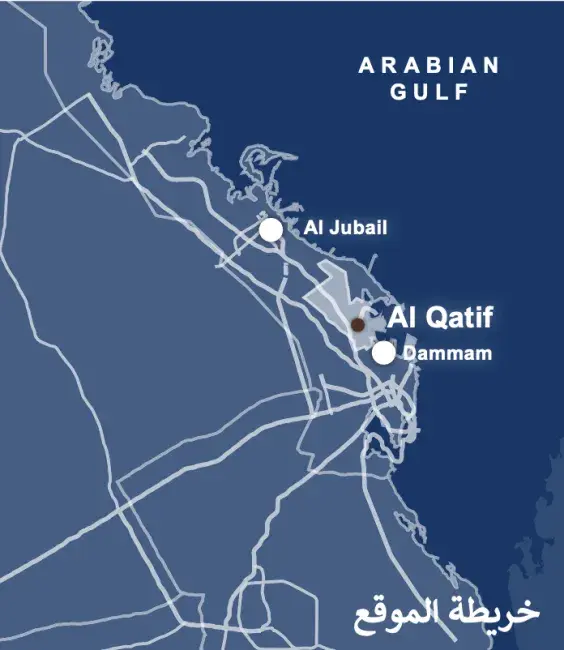 عمارة القطيف خرائط توزيع الأنماط المعمارية
