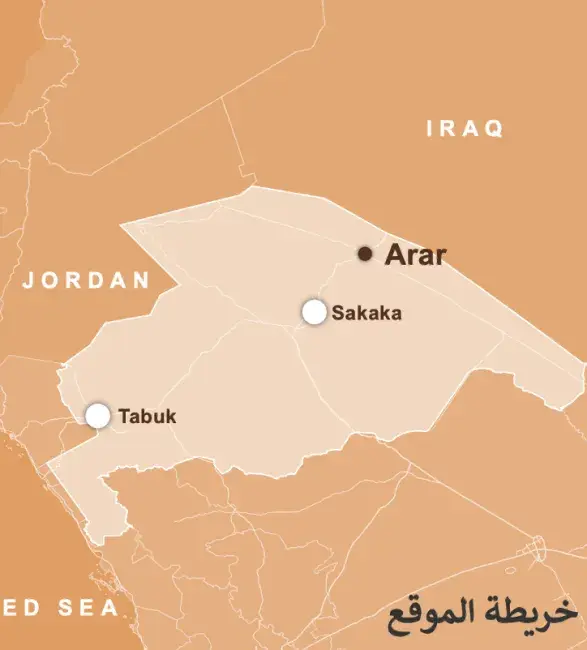 العِمَارَة النجدية الشمالية - عرعر- خرائط توزيع الأنماط المعمارية