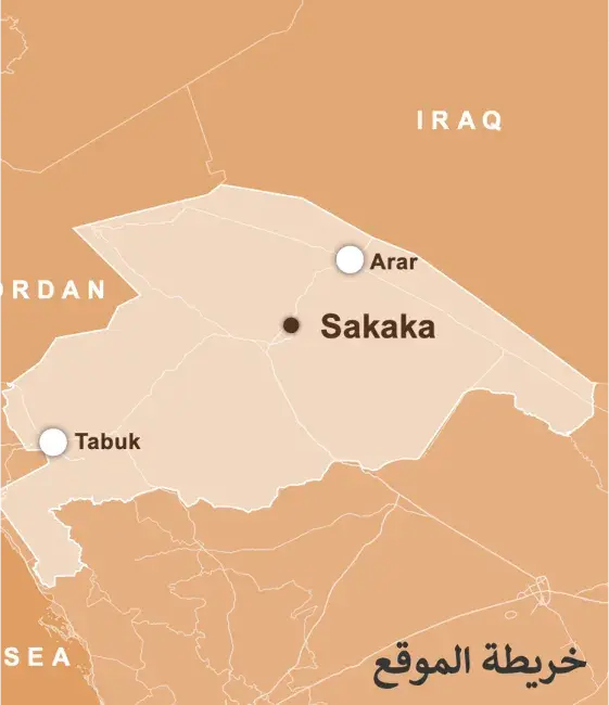 العِمَارَة النجدية الشمالية - سكاكا -  خرائط توزيع الأنماط المعمارية